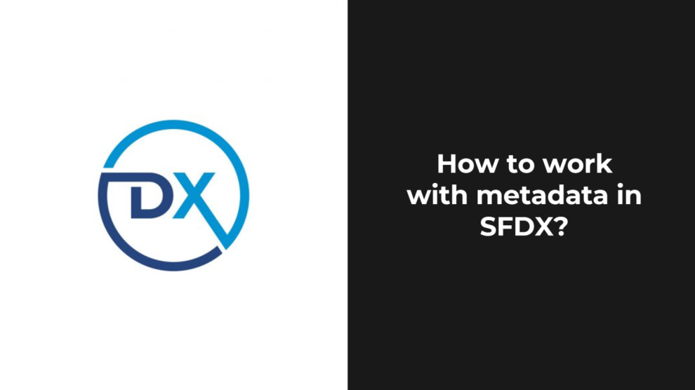 How to work with metadata in SFDX