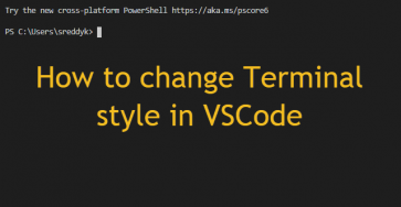 How to change the terminal style in VSCode